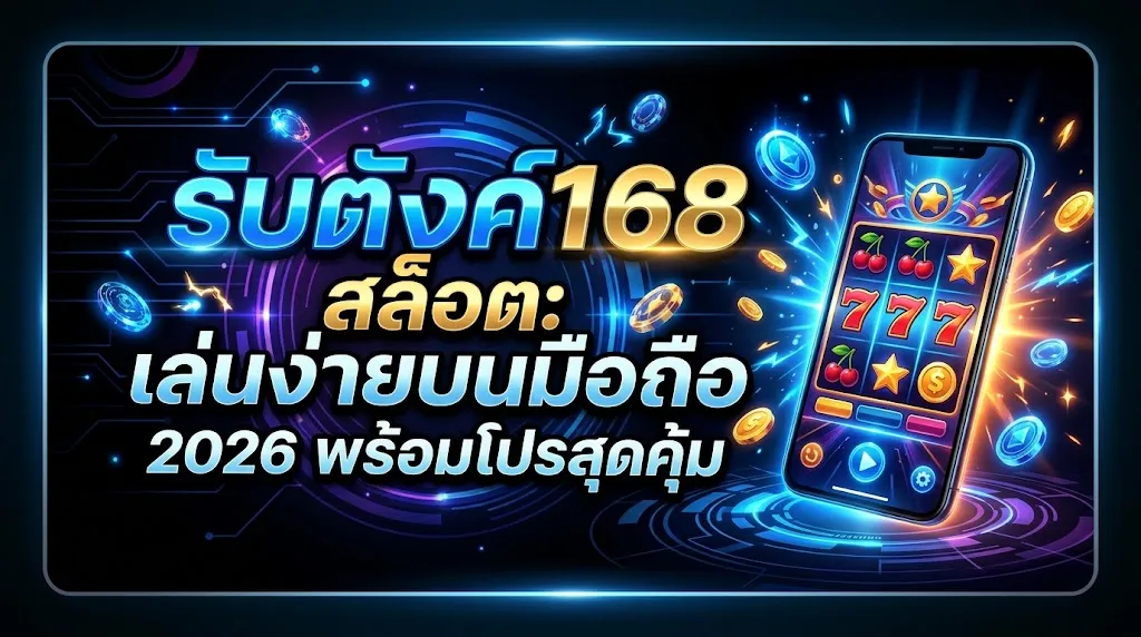 รับตังค์168 สล็อต: เล่นง่ายบนมือถือ 2026 พร้อมโปรสุดคุ้ม